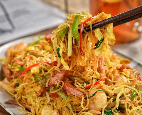 Singapore Style Rice Noodle with Curry星洲炒面